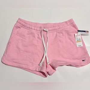 Vineyard Vines Flamingo Pink Slub Knit Pull-On Shorts Size S NWT